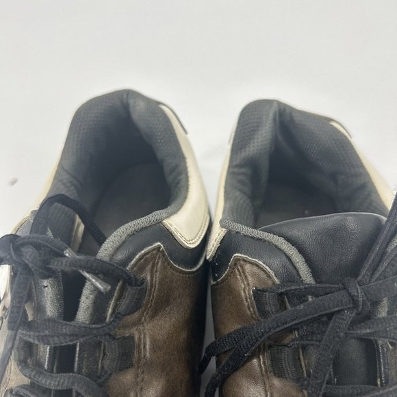 Footjoy‎ Golf Shoes Mens Size 11.5W Brown/White Saddle Soft Spikes Greenjoys - Picture 11 of 16